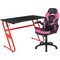 Flash Furniture Red Gaming Desk and Chair Set with Cup Holder BLN-X10RSG1030-PK-GG - alternate 4